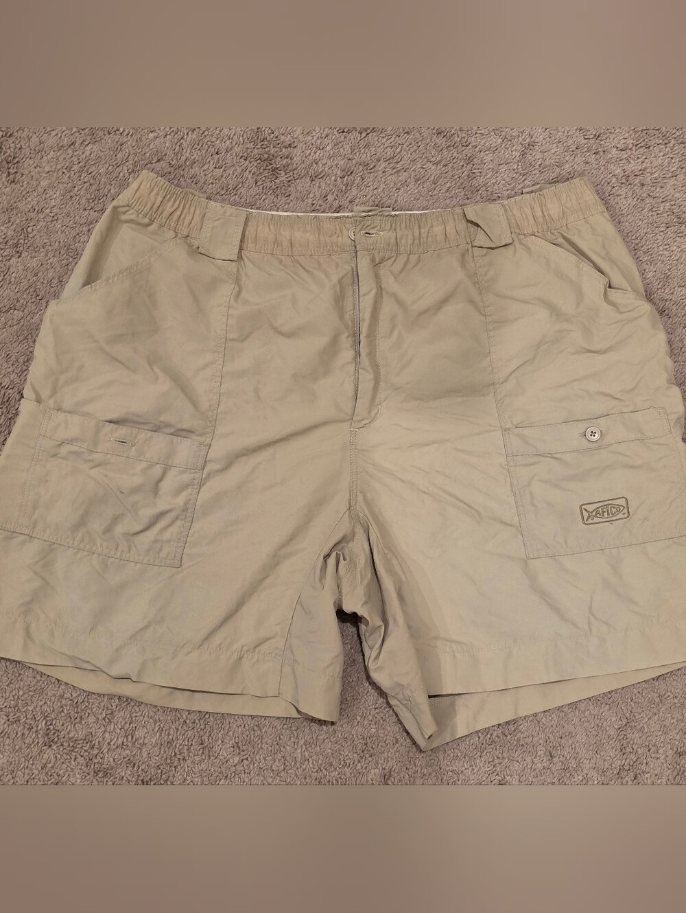 AFTCO Khaki Men's Cargo Shorts
